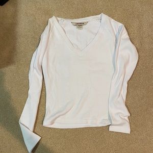 London Jean White Long Sleeve Top